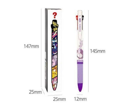 Pokemon 3 Colour Ballpoint Pen Random Box - FaveBox